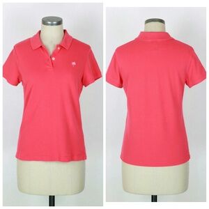 Lilly Pulitzer Coral Pink Short Sleeve Polo Tee